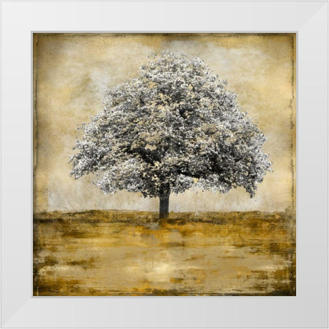 Stately - Gold White Modern Wood Framed Art Print by Turner, Eric