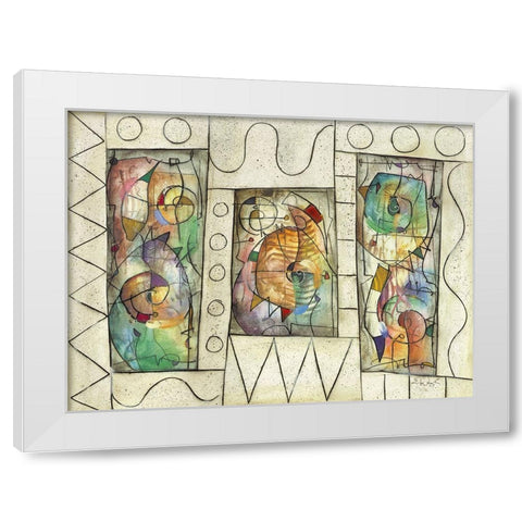 Oasis White Modern Wood Framed Art Print by Waugh, Eric