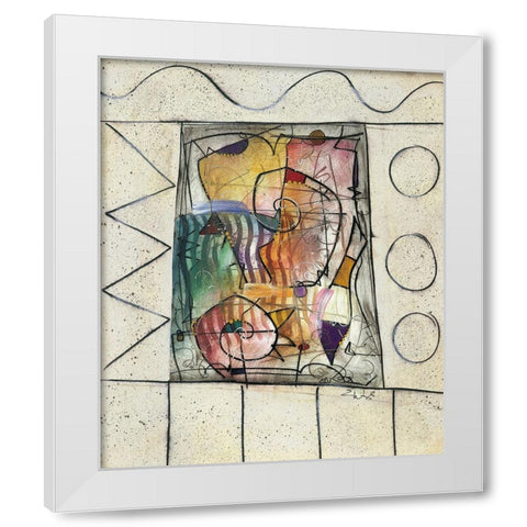 Diva White Modern Wood Framed Art Print by Waugh, Eric