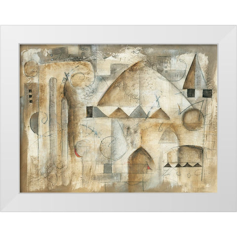 Aurora White Modern Wood Framed Art Print by Waugh, Eric