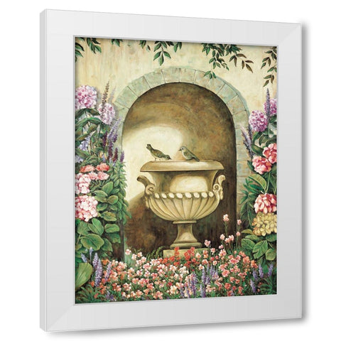 Garden Alcove II White Modern Wood Framed Art Print by Wright, Elizabeth