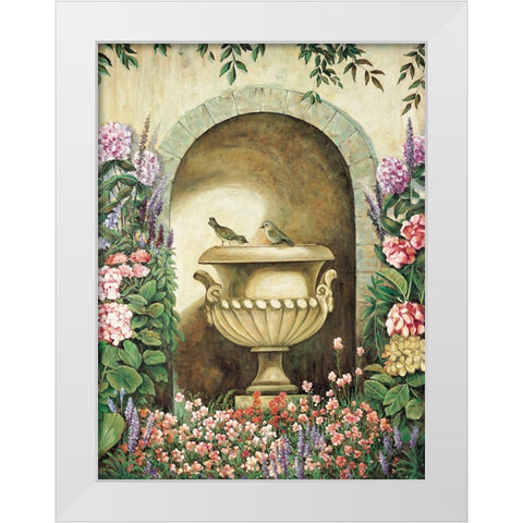 Garden Alcove II White Modern Wood Framed Art Print by Wright, Elizabeth