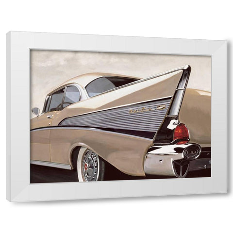 57 Bel Air White Modern Wood Framed Art Print by Brook, Francis