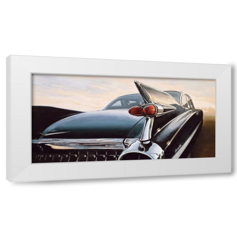Eldorado I White Modern Wood Framed Art Print by Brook, Francis