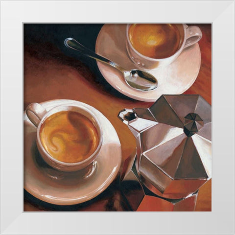 Intermezzo White Modern Wood Framed Art Print by Landi, Federico