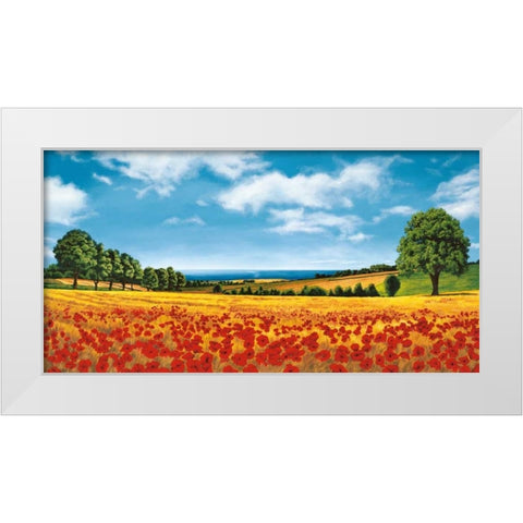 Prospettive sul mare White Modern Wood Framed Art Print by Arnolfi, Giorgio