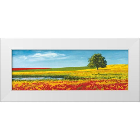 Era d estate White Modern Wood Framed Art Print by Arnolfi, Giorgio