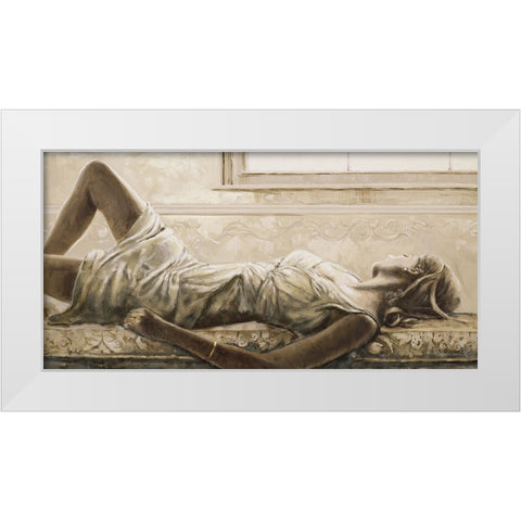 Dolce pensare White Modern Wood Framed Art Print by Scala, Gualtiero Bassi