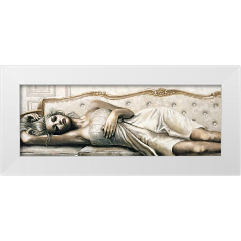 Serenita White Modern Wood Framed Art Print by Scala, Gualtiero Bassi