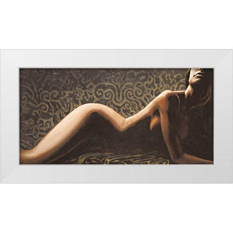 Baroque White Modern Wood Framed Art Print by Mariani, Giorgio