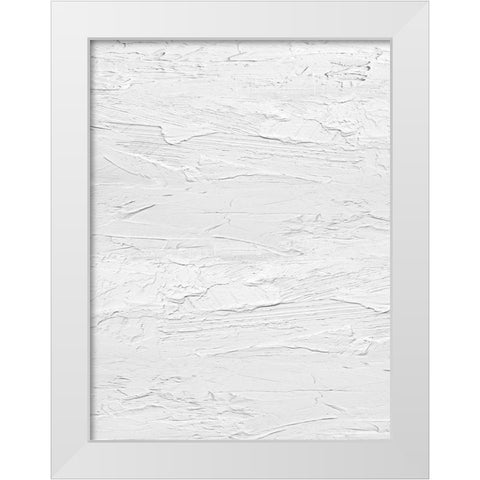 Textured on White I White Modern Wood Framed Art Print by Gordon, Sofia