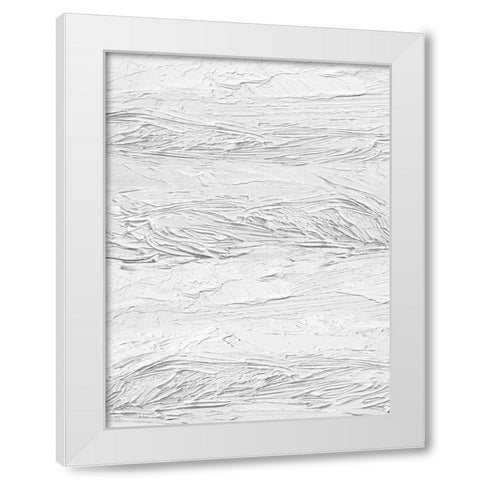 Textured on White IV White Modern Wood Framed Art Print by Gordon, Sofia