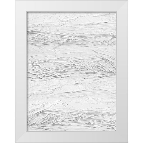 Textured on White IV White Modern Wood Framed Art Print by Gordon, Sofia