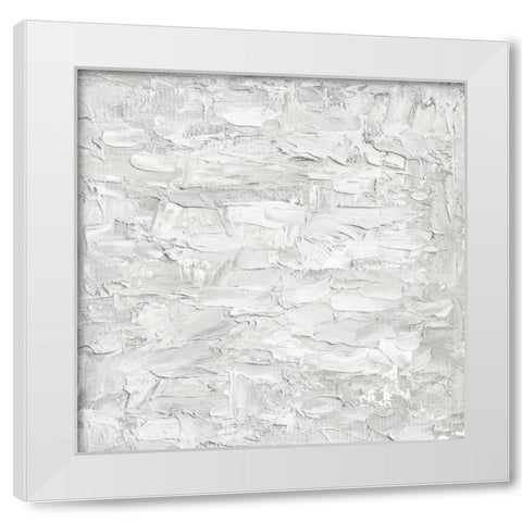 White on White III White Modern Wood Framed Art Print by Gordon, Sofia