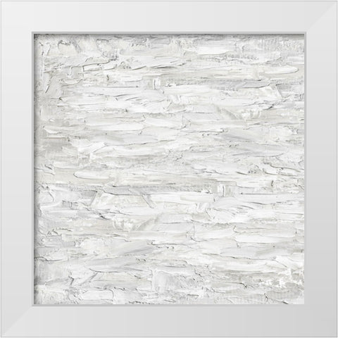 White on White IV White Modern Wood Framed Art Print by Gordon, Sofia