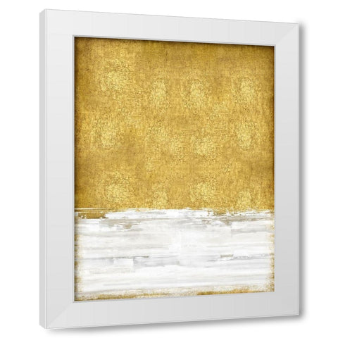Golden Sky I White Modern Wood Framed Art Print by Gordon, Sofia