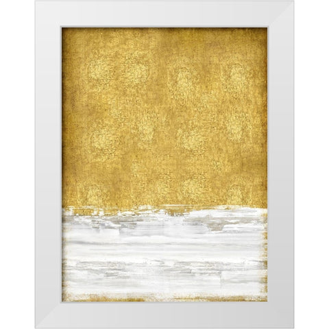 Golden Sky II White Modern Wood Framed Art Print by Gordon, Sofia