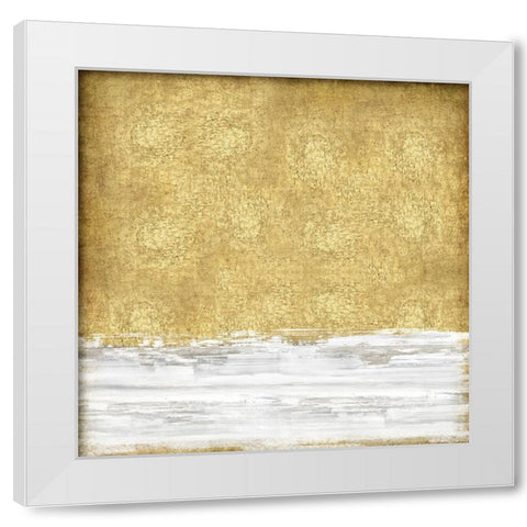 White on Gold II White Modern Wood Framed Art Print by Gordon, Sofia