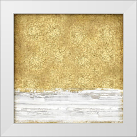 White on Gold II White Modern Wood Framed Art Print by Gordon, Sofia
