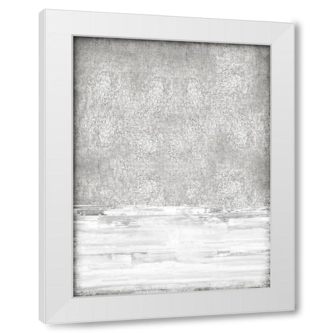 White on Silver I White Modern Wood Framed Art Print by Gordon, Sofia