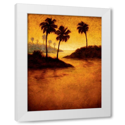 Lagoon II White Modern Wood Framed Art Print by Williams, Gregory