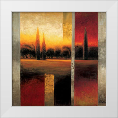 Reflections I White Modern Wood Framed Art Print by Williams, Gregory