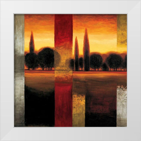 Reflections II White Modern Wood Framed Art Print by Williams, Gregory