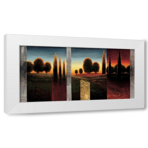 The Glow I White Modern Wood Framed Art Print by Williams, Gregory
