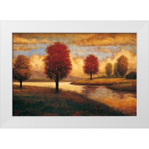 Serene I White Modern Wood Framed Art Print by Williams, Gregory