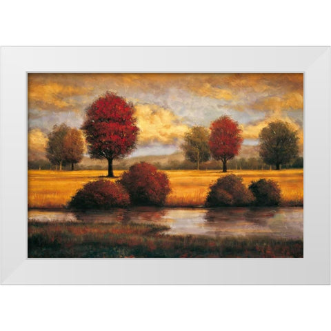 Serene II White Modern Wood Framed Art Print by Williams, Gregory