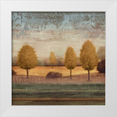 In Awe I White Modern Wood Framed Art Print by Williams, Gregory