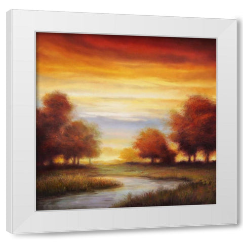 Sundown I White Modern Wood Framed Art Print by Williams, Gregory