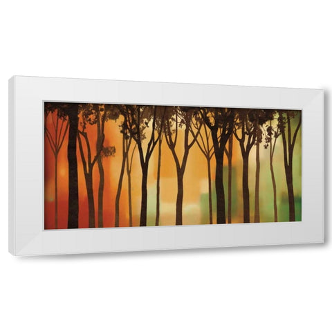 Twilight Silhouette White Modern Wood Framed Art Print by Williams, Gregory
