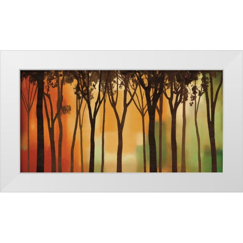 Twilight Silhouette White Modern Wood Framed Art Print by Williams, Gregory