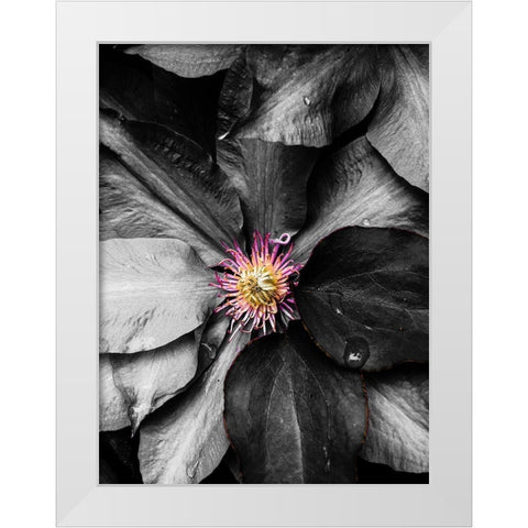 Just a Touch White Modern Wood Framed Art Print by Bannon, Heidi