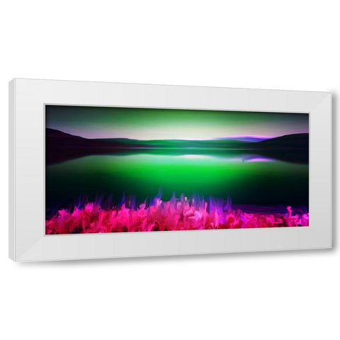 Norway Green White Modern Wood Framed Art Print by Bannon, Heidi