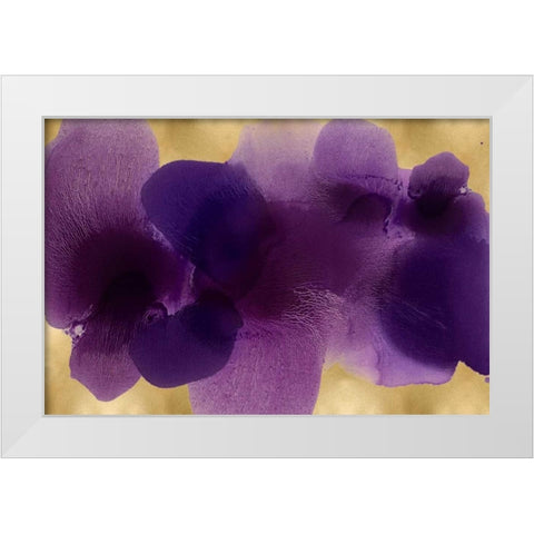 Continuous on Gold White Modern Wood Framed Art Print by Carlson, Hannah