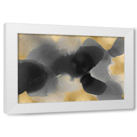 Drift on Gold White Modern Wood Framed Art Print by Carlson, Hannah