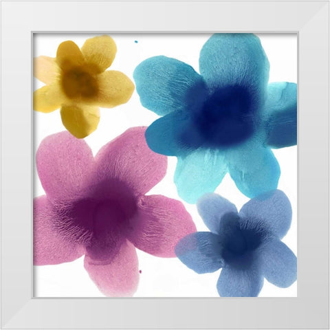 Floral Joy II White Modern Wood Framed Art Print by Carlson, Hannah