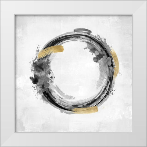 Circle Motion Black I White Modern Wood Framed Art Print by Harris, Natalie