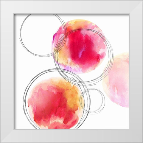 Circular II White Modern Wood Framed Art Print by Harris, Natalie