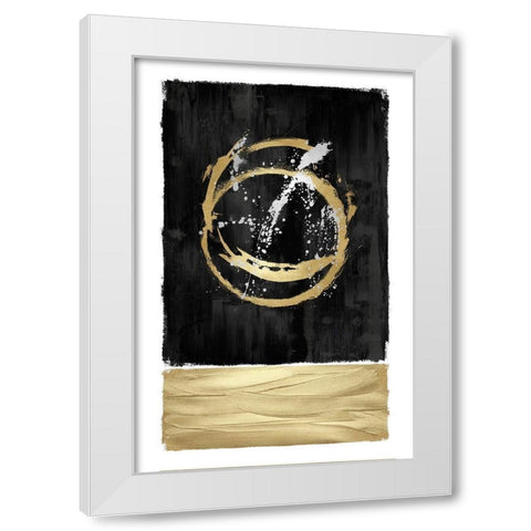 Inward Black I White Modern Wood Framed Art Print by Harris, Natalie