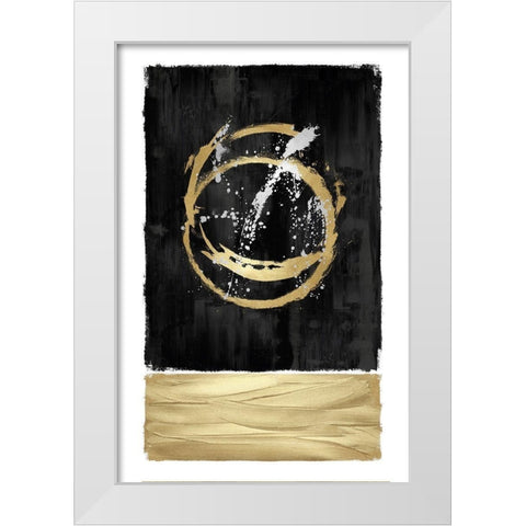 Inward Black I White Modern Wood Framed Art Print by Harris, Natalie