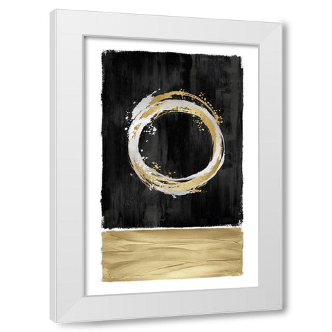 Inward Black II White Modern Wood Framed Art Print by Harris, Natalie