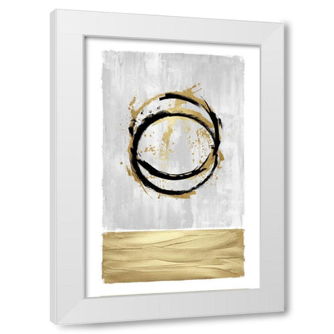 Inward White I White Modern Wood Framed Art Print by Harris, Natalie