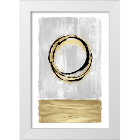 Inward White II White Modern Wood Framed Art Print by Harris, Natalie