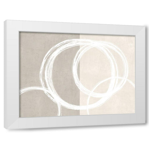 Unity Cream II White Modern Wood Framed Art Print by Harris, Natalie