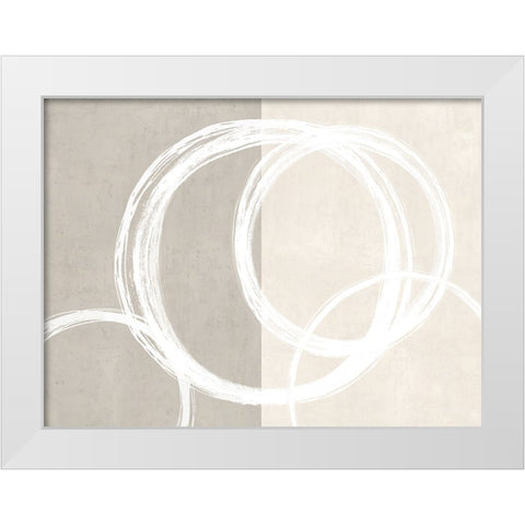Unity Cream II White Modern Wood Framed Art Print by Harris, Natalie