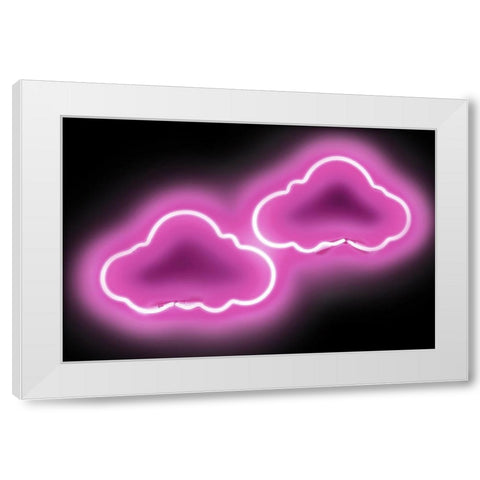 Neon Clouds PB White Modern Wood Framed Art Print by Carr, Hailey