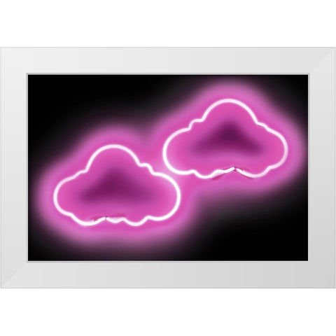 Neon Clouds PB White Modern Wood Framed Art Print by Carr, Hailey